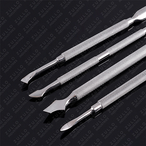 ชุดอุปกรณ์ดันหนังกำพร้าเล็บสแตนเลสสตีล 5 ชิ้น สีตามสั่ง ออกแบบเองได้ รับผลิตแบบ OEM ช้อนทำความสะอาดเล็บและกำจัดหนังกำพร้า - Product Image 6