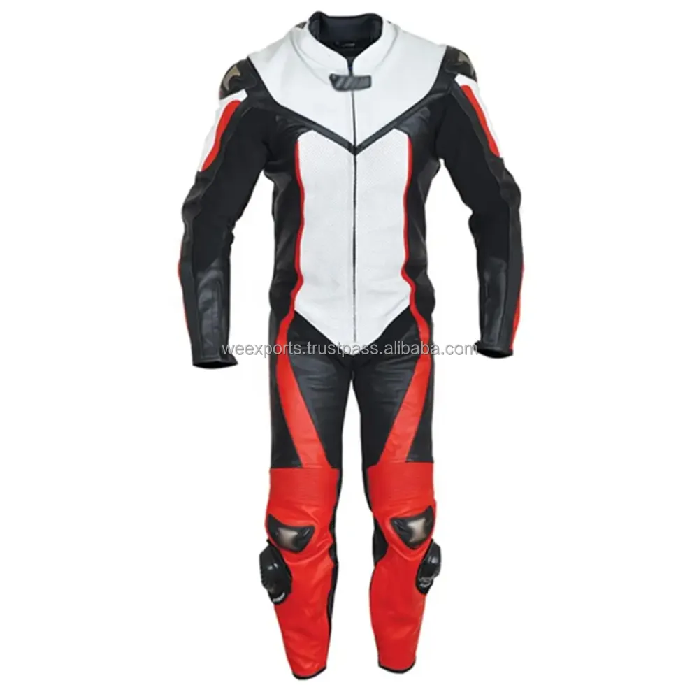 High Quality Professional Leather Motorbike kart Suit One Piece Custom Design & Logo Comfortable Motor Bike Racing Suit