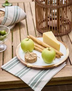 Bandeja de servir de madera de acacia, muy vendida, plato de servir de madera esmaltada - Product Image 6