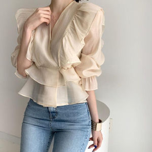 Tops de moda para uso diario para mujer, tops elegantes y modernos para mujer, tops suaves y ligeros para mujer, tops informales con estilo para mujer - Product Image 6