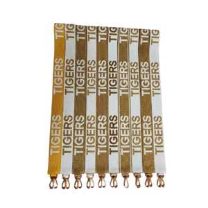 Correa de bolso bordada con cuentas con eslogan de equipo universitario, accesorios para el día del partido, bolso cruzado hecho a mano con cuentas de semillas, correas para guitarra - Product Image 3