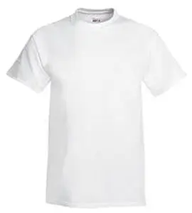 Camiseta blanca de algodón para hombre, Camisa lisa de algodón orgánico, Blanca