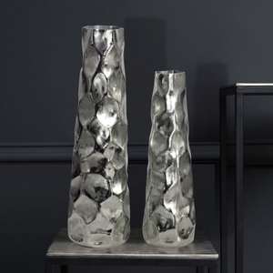 Vase de table moderne en métal avec motif diamant, fait main, pour décoration intérieure - Product Image 3