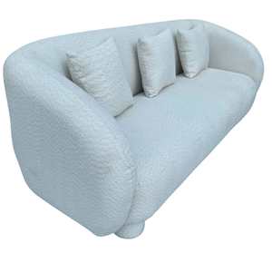 Sofá de Tres Plazas para Sala de Estar con Estructura de Madera, Espuma y Tela, Diseño Vietnam NGUYEN DECOR, Respaldo en Forma de U con Cojín de Espuma, Color Personalizable - Product Image 3