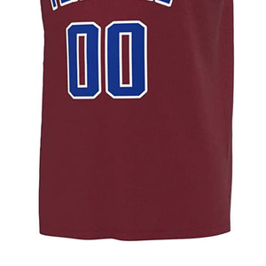 Camiseta de Baloncesto Personalizada con Nombre de Equipo y Número 00, Azul Degradado, Malla sin Mangas, Cuello Redondo, Chaleco Deportivo Unisex para Adultos, Impresión Sublimada - Product Image 4