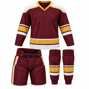 Uniforme de hockey sur glace imprimé, meilleure qualité, nouvelle arrivée, personnalisable pour adultes, séchage rapide, respirant, faible MOQ, OEM - Product Image 3