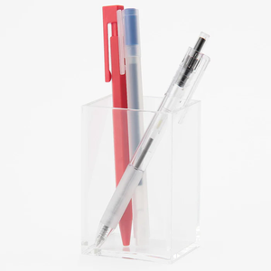 Porte-stylos/porte-maquillage en acrylique transparent, accessoire de bureau moderne et écologique en acrylique transparent - Product Image 1