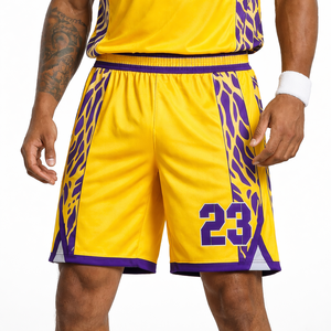 Conjunto de Uniforme de Baloncesto Profesional para Clubes y Equipos Escolares, Jersey de Malla de Secado Rápido, Pantalones Cortos, Logotipo Personalizado, Nombre y Número, Venta al Por Mayor OEM - Product Image 4