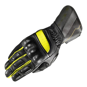 Factory Direct Genuine Leather Motorcycle <b>Gloves</b> with Polyurethane Coating Full Finger Hook Loop Closure Protective Moto Gear - Product Image 6