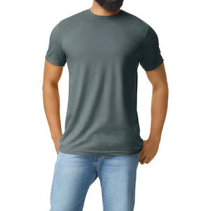 T-shirts col V pour hommes, prix bas, haute qualité, coton et polyester respirants, couleur personnalisée, en vente, personnalisables - Product Image 1