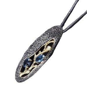 Blue <strong>Sapphire</strong> <strong>Necklace</strong>/ 14K Solid <strong>Gold</strong> <strong>Sapphire</strong> <strong>Necklace</strong>/ Gift for Mom - Product Image 3