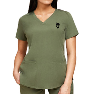 Uniformes de Enfermería Personalizados para Mujer al Mejor Precio, Tela de Punto de Alta Calidad, Uso Hospitalario, Color Sólido - Product Image 5