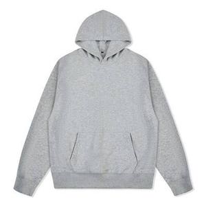 Sudadera con Capucha Extra Grande, Color Sólido, Algodón French Terry, Estilo Casual para Otoño, Diseño con Bolsillos, Corte Regular, para Hombre - Product Image 2