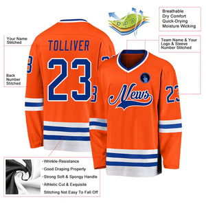 Custom Made Ice Hockey Jersey Sports Club Uniform Personalized Player Name Number High Quality Teamwear Supplier - Product Image 6