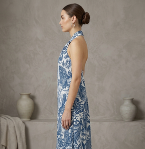 OEM ODM Midi Paisley para Mujer, Ropa Urbana Elegante, Prenda Sostenible Lavable, Silueta en A, Tejido de Vietnam - Product Image 5