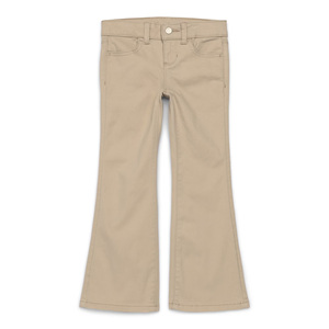 Jean évasé taille mi-haute pour filles, style rétro bootcut, en denim extensible, vintage, élégant, coupe slim et ample, idéal pour les fêtes, du fabricant professionnel - Product Image 1
