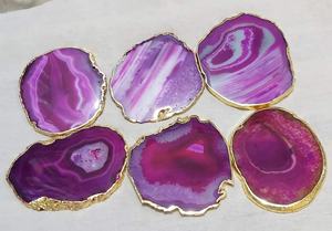 Standard New Color Shiny Agate Tea Cup Mats Pads At Wholesale Price For Use Home Hotel Restaurant Drink Coaster For Sale - Product Image 4