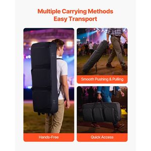 Estuche para Teclado de 88 Teclas, con Ruedas para Transportar el Piano, Asa Resistente, 3 Bolsillos de Almacenamiento, 40.9 X 16.9 X, Bolsas para Instrumentos Musicales, Protección - Product Image 5