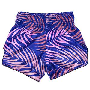 Pantalones Cortos de MMA para Hombre, Color Morado con Rayas de Tigre Negro, Corte Regular, Secado Rápido, Poliéster, Ropa de Artes Marciales Mixtas, Talla Adulto - Product Image 6