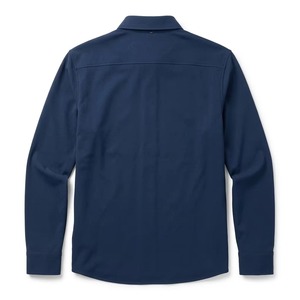 Nouvelle Collection Printemps-Automne 2026 – Chemise Décontractée Homme à Manches Longues en Polyester/Coton Perlé, Couleur Unie, Infroissable, Boutonnage Simple, Respirante - Product Image 3