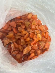 Fruta deshidratada de fabricación propia: Rodajas de caqui secas, snack de fruta dulce, paquete a granel, almacenamiento en frío y seco, frutas, alimentos, verduras - Product Image 1