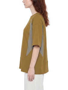 Camiseta de Manga Corta con Cuello Redondo para Hombre, Corte Holgado, Bloques de Color en Contraste, 100% Algodón, Tejido de Punto, Secado Rápido, 240g - Product Image 5