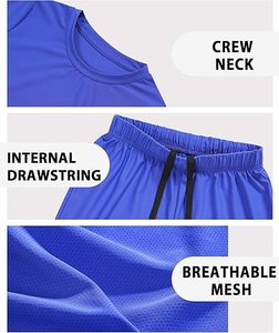 Conjunto de Camisa y Pantalones Cortos de Verano para Hombre, Traje Casual de Dos Piezas, Ligero y Transpirable, Venta al Por Mayor - Product Image 4