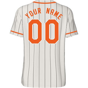 Camiseta de Béisbol Personalizada al por Mayor con Logotipo Sublimado, Uniforme Unisex con Cuello en V, Botones Completos, Tallas Grandes, Transpirable y de Secado Rápido - Product Image 4