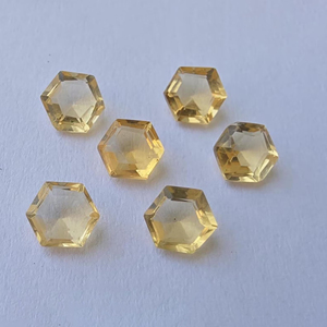Citrino Natural, Corte Facetado, Forma Hexagonal, Calidad AAA+, Piedra Preciosa Suelta Calibrada para Joyería - Product Image 6