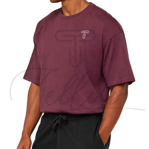 Camisetas de Hombre de Moda, Corte Regular, Tejido Grueso y Pesado, 100% Algodón, Ecológicas, Transpirables, Ropa Casual Urbana, Venta al Por Mayor - Product Image 2