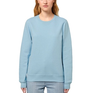 เสื้อสเวตเชิ้ตผ้าฝ้ายแท้ 100% แบบขายส่ง ทรงหลวมไหล่ตก ใส่ได้ทั้งชายและหญิง ลายเรียบ ผลิตโดย BS - Product Image 2