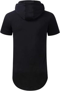 Sudadera con Capucha de Media Manga de Calidad Premium, Logotipo de Marca Personalizado, Ropa Deportiva Informal, Fabricante Mayorista OEM ODM - Product Image 3