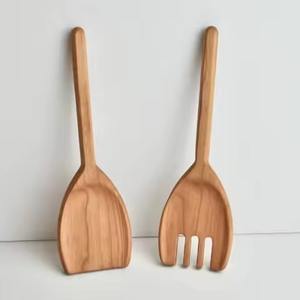 Cuillère de service en bois écologique, ustensile de cuisine naturel pour mélanger les sauces, le riz, le curry, la soupe, outil parfait pour les restaurants - Product Image 4