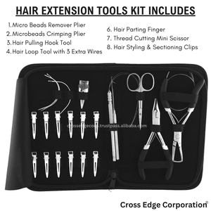 New Wholesale Hair Extension Tools <b>Kit</b> Includes Microbead Closer and Remover Plier Stainless Steel Also Parting Finger for Sale - Product Image 2