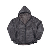 Veste coupe-vent à capuche réversible pour homme, personnalisée, de qualité supérieure, pour l'hiver, motif camouflage numérique goutte de pluie, 100% nylon, séchage rapide