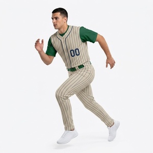 Uniforme de baseball professionnel pour hommes, maillot et pantalon personnalisés avec logo, vêtements de sport haute performance pour équipes, qualité supérieure, sur mesure - Product Image 3