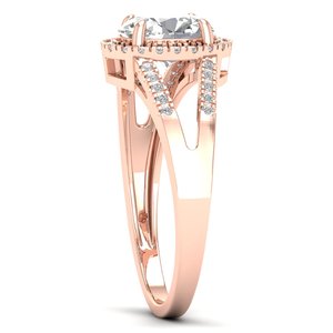 REYES Trendy Design 925 Sterling Silver Moissanite Engagement Rings Luxury 14K 18K Gold Wedding Fine Jewelry for Women - Product Image 3