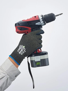 SHOWA S-<b>TEX</b> 581 Hagane Coil Cut Resistant Gloves Aramid Fiber Stainless Steel Nitrile Rubber Coated EN388 4X42E - Product Image 3