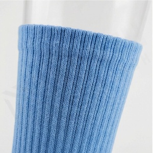 Light Blue Crew <b>Socks</b> Breathable Polyester Spandex <b>Running</b> Athletic Solid Color Adult Summer Sport <b>Socks</b> - Product Image 4