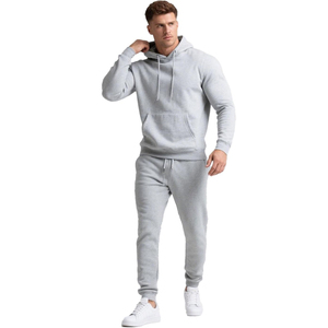 Conjunto Deportivo Informal de Algodón para Hombre, Sudadera con Capucha y Pantalones Deportivos, Estilo Cómodo para Correr y Uso Diario - Product Image 1