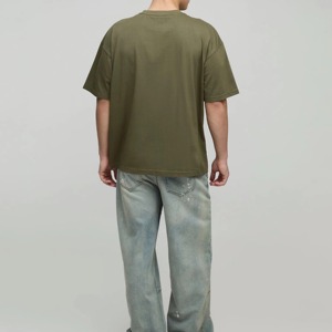 Envío Gratis Camiseta de Hombre de Alta Calidad 100% Algodón Premium, Corte Holgado, Transpirable, Estampada y con Efecto Desgastado Personalizada - Product Image 5