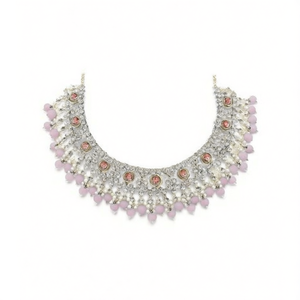 Collar de Gargantilla con Perlas y Piedras de Cristal, Chapado en Oro de 18K, Diseño de Bolas, para Fiesta - 10575556LPI - Product Image 1