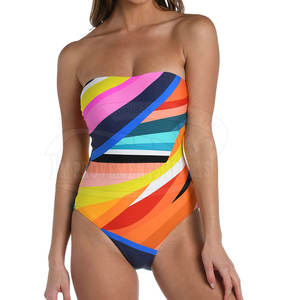 Traje de baño cómodo multicolor para mujer Traje de baño sostenible Traje de baño sin costuras - Product Image 3