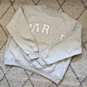 Factory Parke Wholesale <b>Mock</b> <b>Neck</b> Crew <b>Neck</b> Cotton Fleece Sweatshirt Chenille Patch Sorority Apparel Unisex - Product Image 1