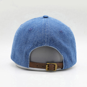 Cheap Price Eco Friendly Cotton Denim High Quality Adjustable Panel Common Baseball <b>Hats</b> Sporty Unisex Bulk Orders Competitive - Product Image 3