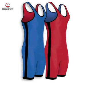 Traje de Lucha Libre Profesional para Hombre, Singlet de Poliéster y Spandex para Competencia, Singlets Juveniles de Lucha Libre con Logotipo Personalizado - Product Image 5