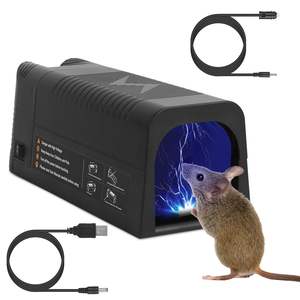 Piège à rongeurs électrique haute tension 1800V réutilisable pour l'intérieur, piège anti-parasites pour rats et souris, tueur intelligent par électrocution - Product Image 1