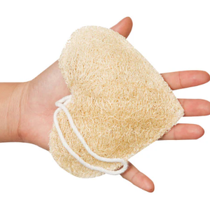Gants de bain exfoliants en loofah de qualité supérieure, gant de douche écologique botanique pour une peau lisse, un nettoyage en profondeur et une thérapie spa bio - Product Image 6