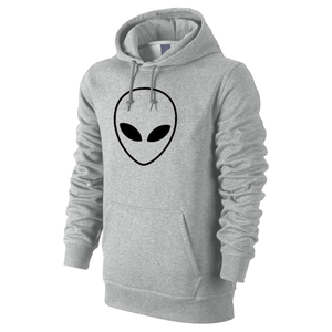 Conjunto Deportivo con Estampado Alien, Sudadera con Capucha y Pantalones Deportivos Grises, Ropa Casual de Otoño, Unisex, Corte Regular, 100% Algodón - Product Image 2