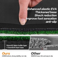 Simulateur de formation mettant le tapis de pratique portable Tee Striking Strike Rough Matt Turf Indoor Pad Pro Golf Outdoor Mat